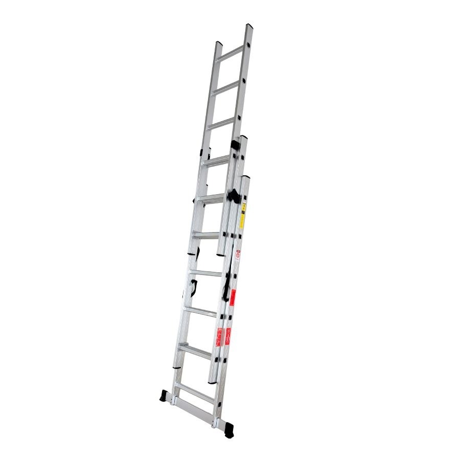 Scara combinata din aluminiu 3X6 trepte MESTERINO TOOLS MTJL207-3X6, 3.4 metri, greutate maxima suportata 150 kg