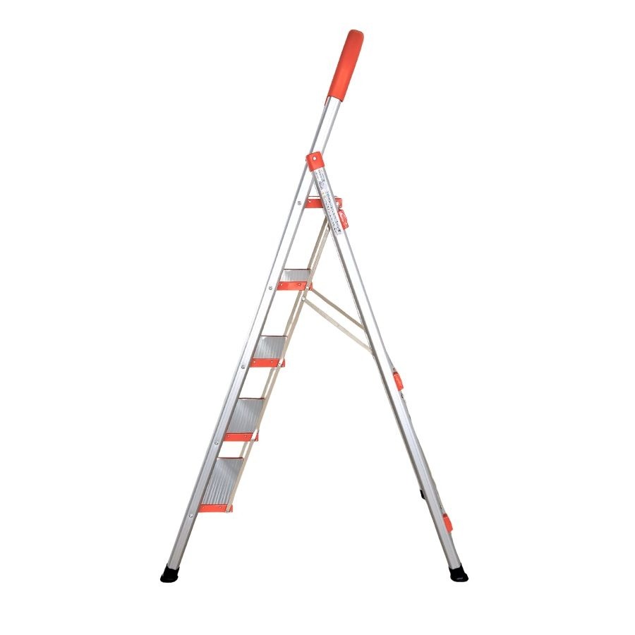 Scara pliabila din aluminiu tip D MESTERINO TOOLS MTJL-301-5T, 5 trepte, 1.67 metri, greutate maxima suportata 150 kg