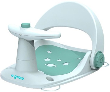 Scaun baie bebe cu ghidon , spatar reglabil , verde, U-Grow
