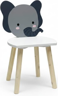 Scaun copii, MDF,design elefant, U-Grow