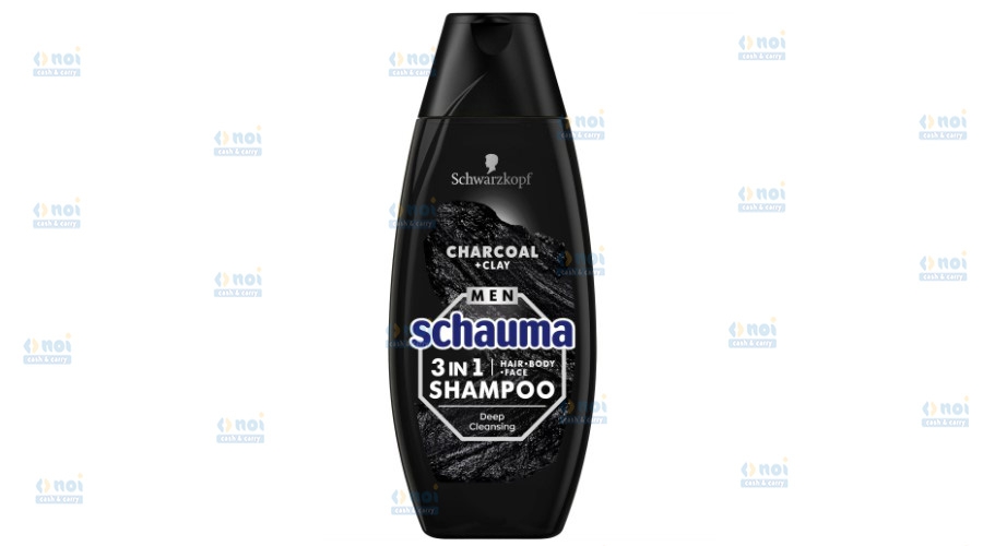 SCHAUMA MEN SAMPON CHARCOAL 400ML