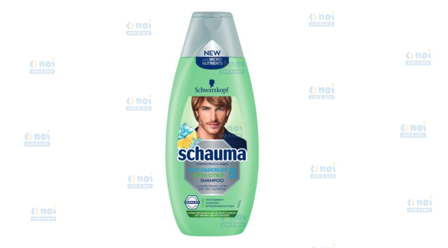 SCHAUMA MEN SAMPON FRESH CITRUS 400ML