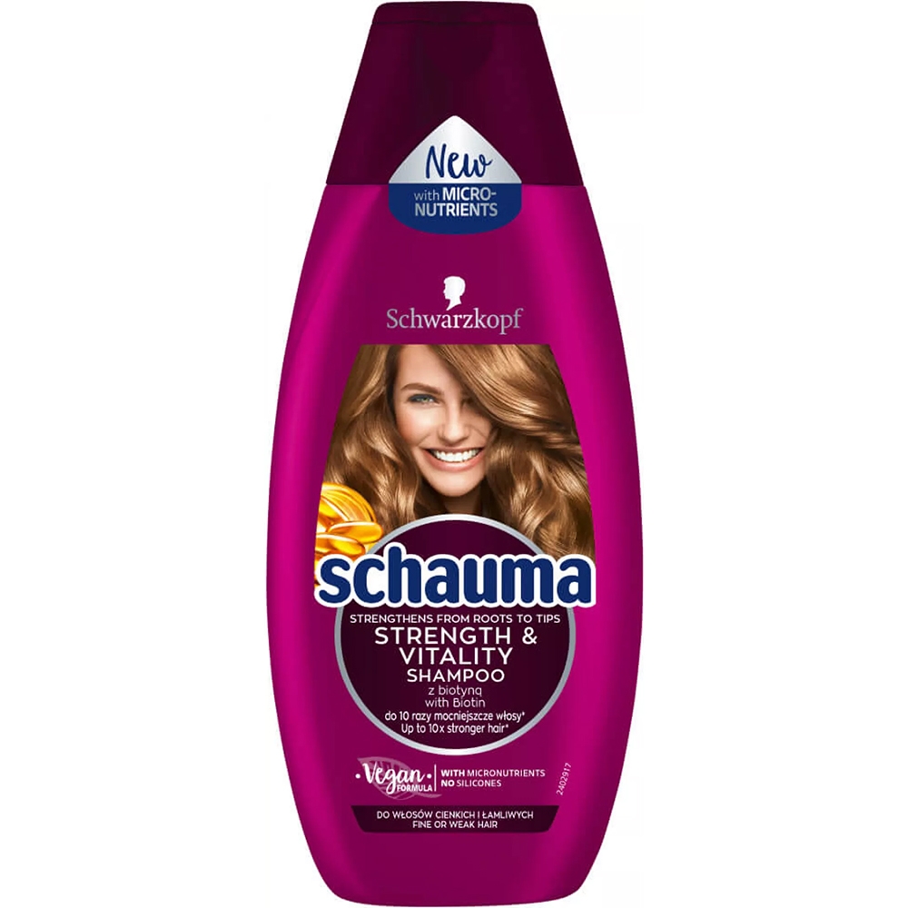 SCHAUMA SAMPON STRENGTH&VITALITY 400ML