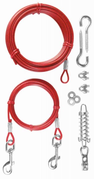 Cablu Cu Arc Si Scripete, 15 m, Pana la 45 kg, Rosu, 2293