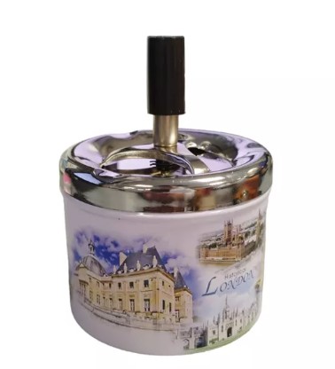 ASHTRAY SCRUMIERA ANTIVANT CU BUTON 107933