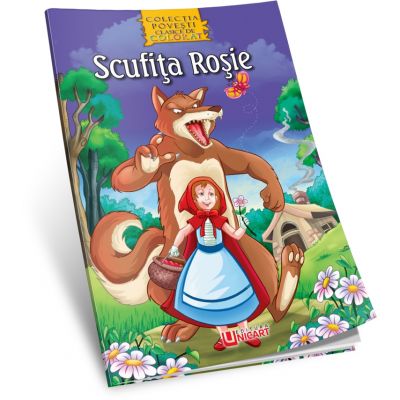 SCUFITA ROSIE - Povesti clasice de colorat