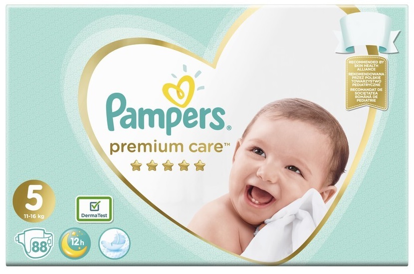Pachet Pampers Premium Care Scutece Nr 5 (11 - 16 kg), 68 buc x 2