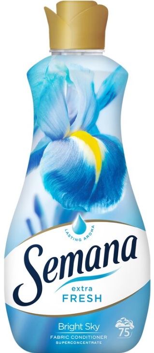 Balsam de rufe extra fresh Bright Sky, 1.5 L, 75 spalari, Semana