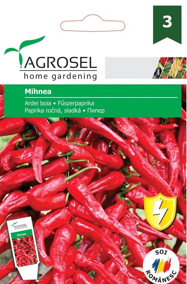 Seminte Ardei boia Mihnea,  1.2 g, Agrosel
