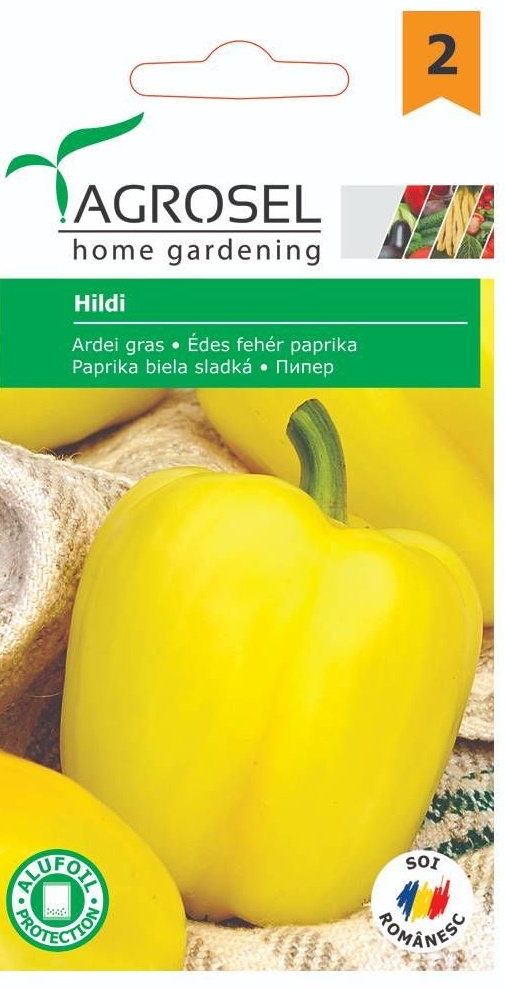 Seminte Ardei gras Hildi, 0.6 g, Agrosel