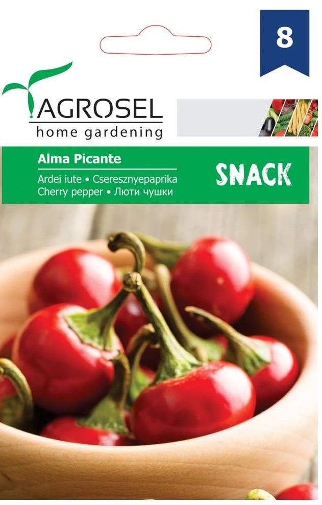 Seminte Ardei iute rotund Alma Picante, 0.25 g, Agrosel