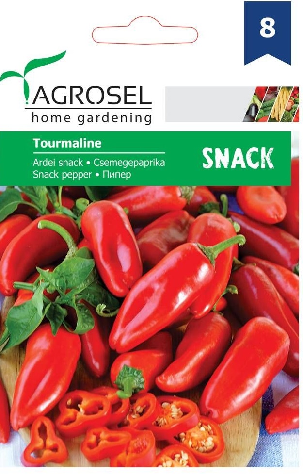 Seminte Ardei rosu Tourmaline, 0.5 g, Agrosel