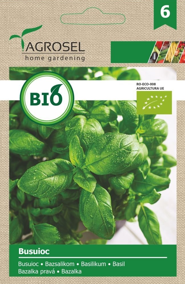 Seminte BIO Busuioc, 0.8 g, Agrosel