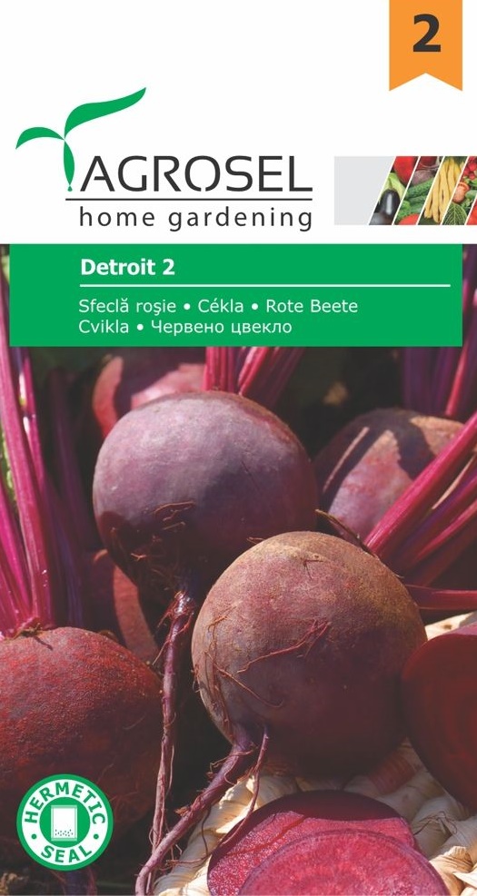Seminte Sfecla rosie Detroit 2, 4 g, Agrosel