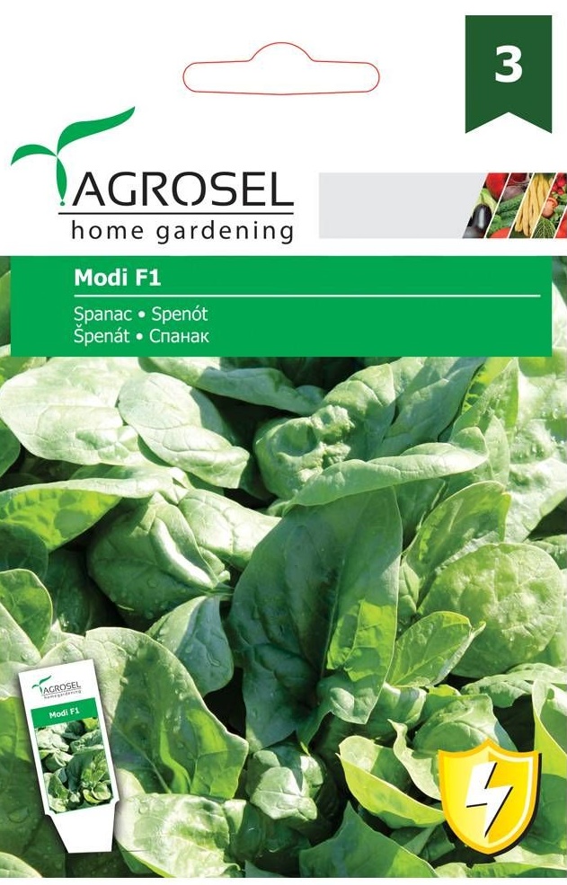 Seminte Spanac Modi F1, 3 g, Agrosel