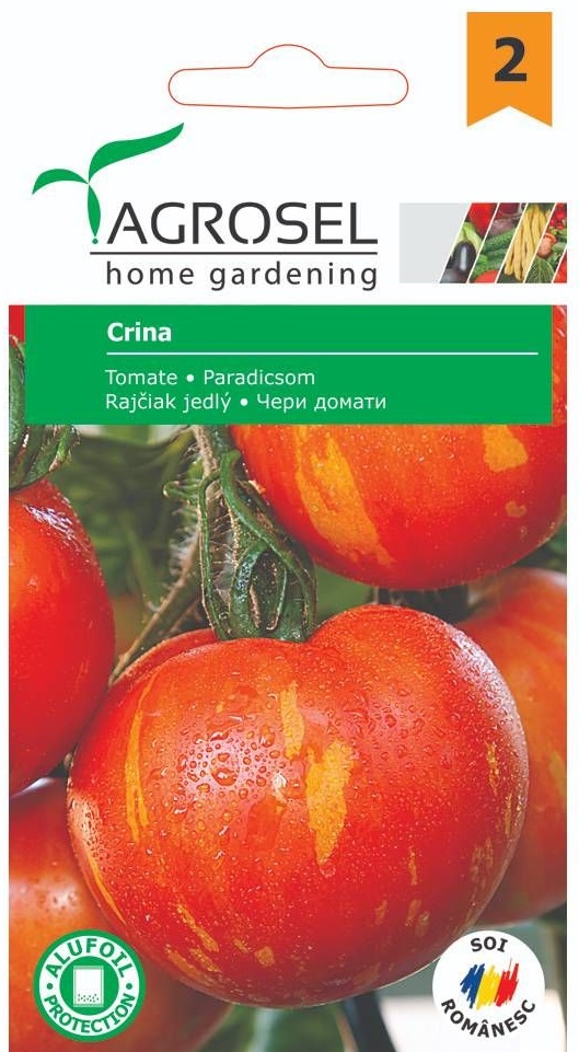 Seminte Tomate Crina, 0.6 g, Agrosel