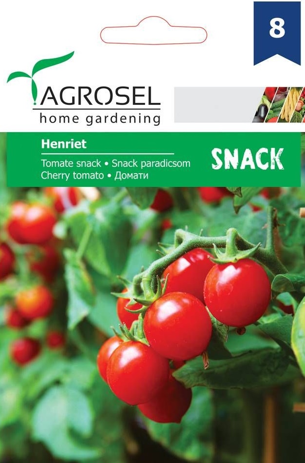 Seminte Tomate Henriet snack, 0.2 g, Agrosel
