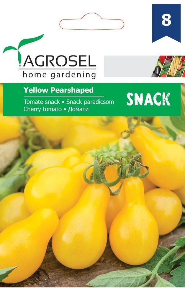 Seminte Tomate Yellow Pearshaped snack, 0.5 g, Agrosel