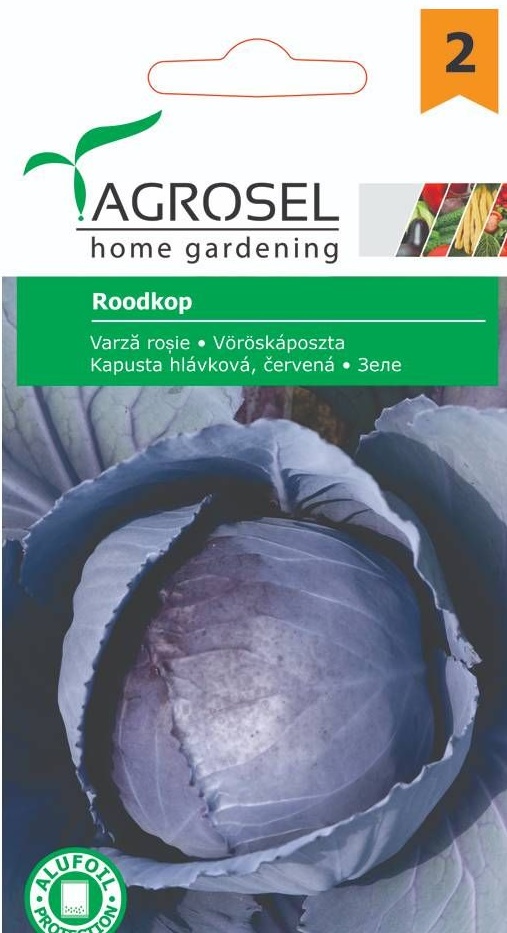 Seminte Varza Rosie Cabeza Negra 2, 2.5 g, Agrosel