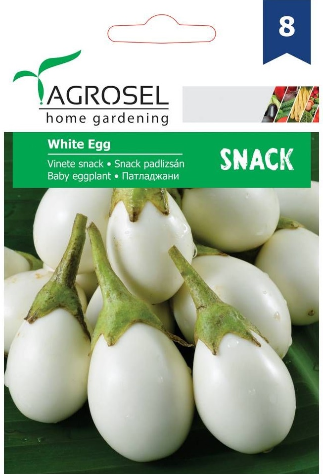 Seminte Vinete White Egg snack, 1 g, Agrosel