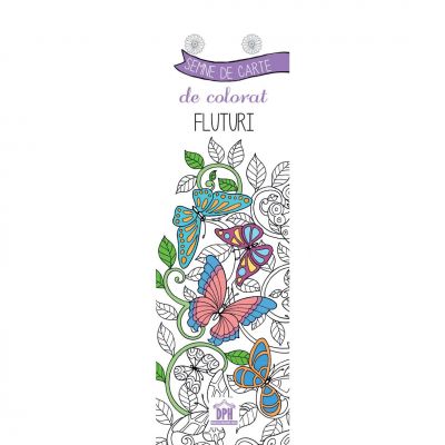 Semne de carte de colorat. Fluturi