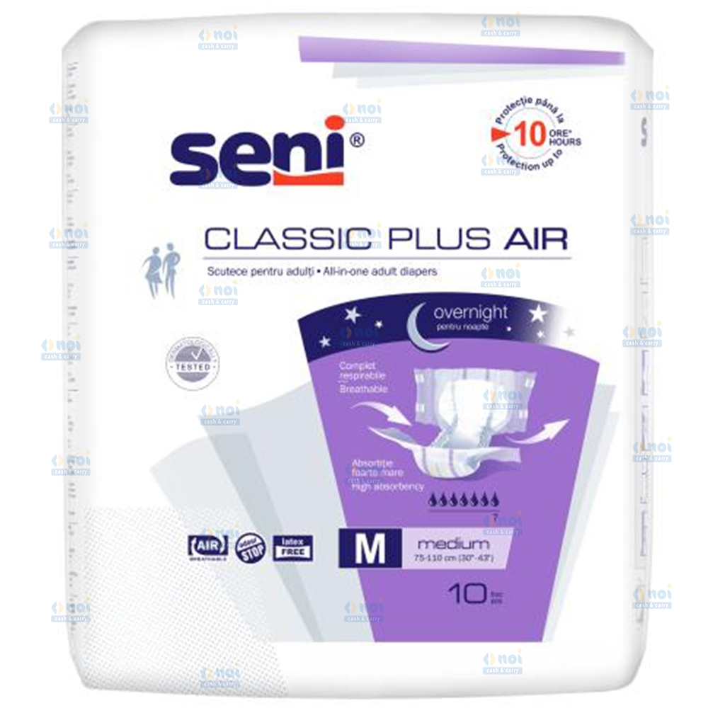 SENI CLASSIC PLUS AIR SCUTECE ADULTI MEDIUM 10BUC