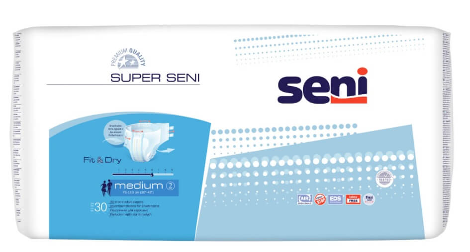 Scutece adulti Medium, 30 buc - Super Seni