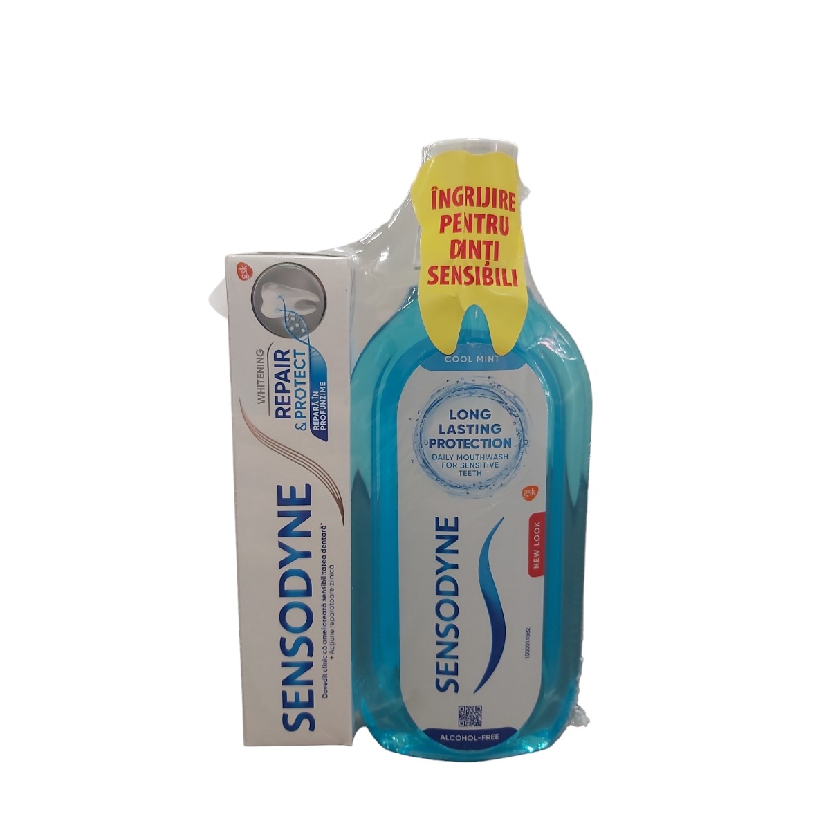 SENSODYNE PASTA DE DINTI 75ML REPAIR PROTECT+APA DE GURA COOL MINT 500ML