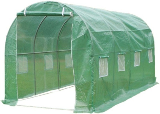 Sera din polietilena pentru gradina 4 x 2 x 2 m MESTERINO TOOLS MTGH-066, 135 g/m2, structura tevi din otel galvanizat