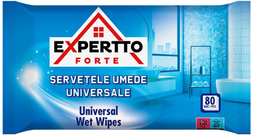 Servetele umede universale, 80 buc, Expertto Forte