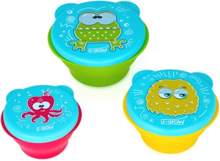 Set 3 boluri cu capac (160, 240, 340ML) A-1550, U-Grow