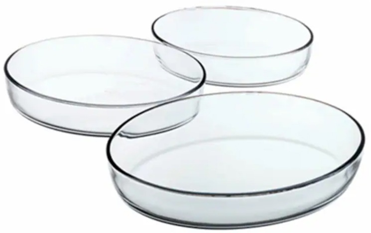 BORCAM SET 3 VASE TERMOREZISTENTE OVALE 3.2L/2.36L/1.55L 159027