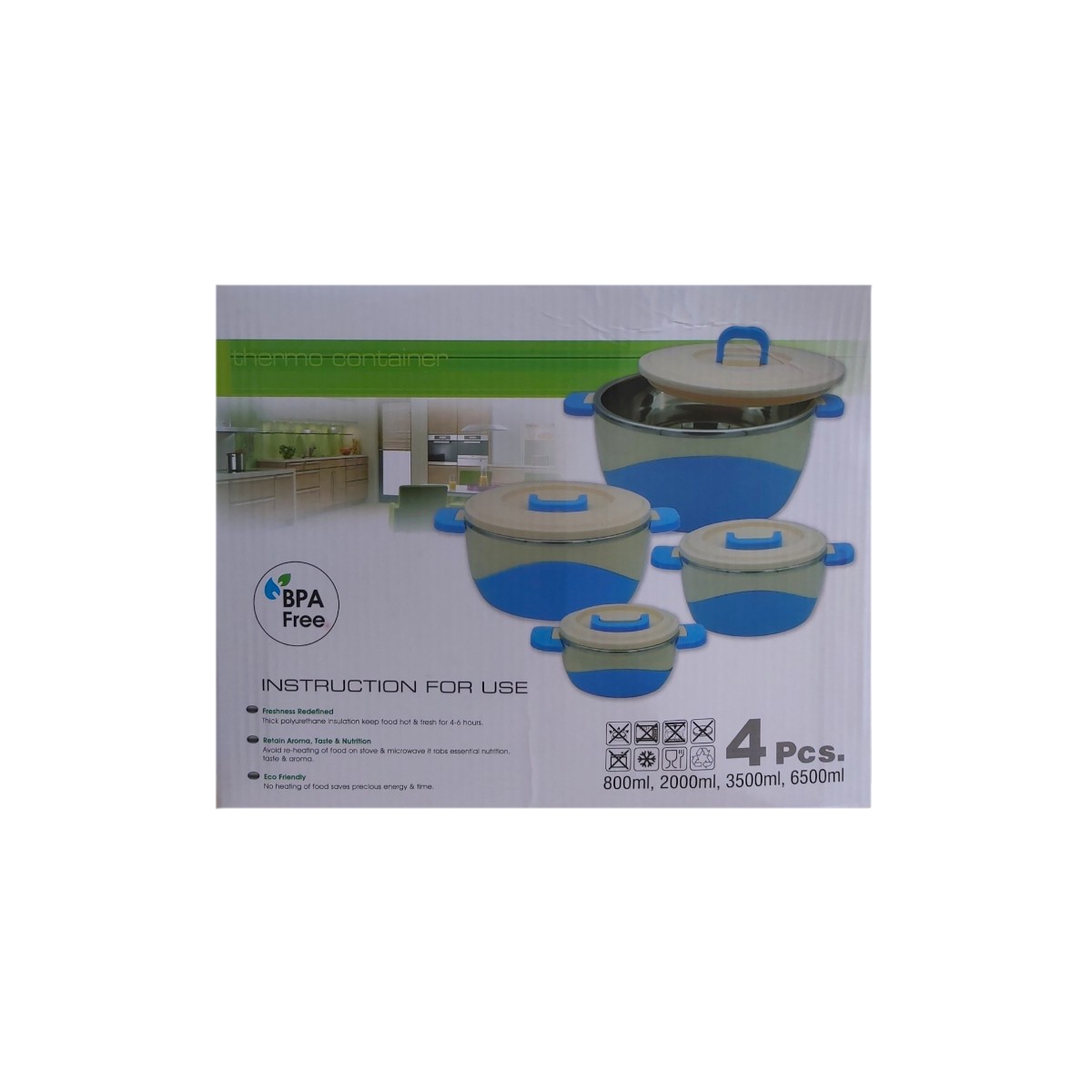 SET 4PCS BOLURI IZOTERME PENTRU ALIMENTE 126/128