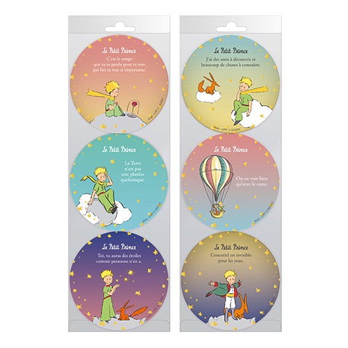 Set 6 suporturi pahare Le Petit Prince Multicolor Kiub