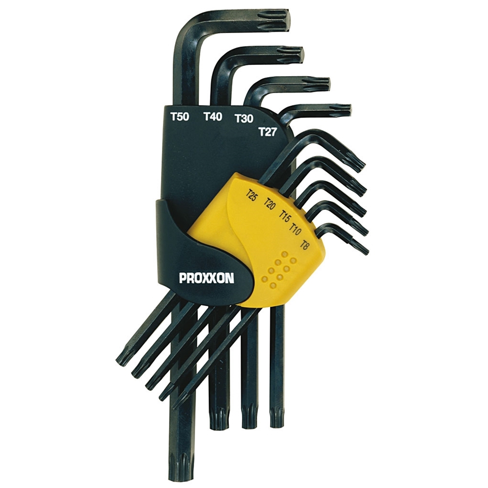 Set 9 chei L TORX Proxxon, lungi, TX 8-50 Proxxon 23944