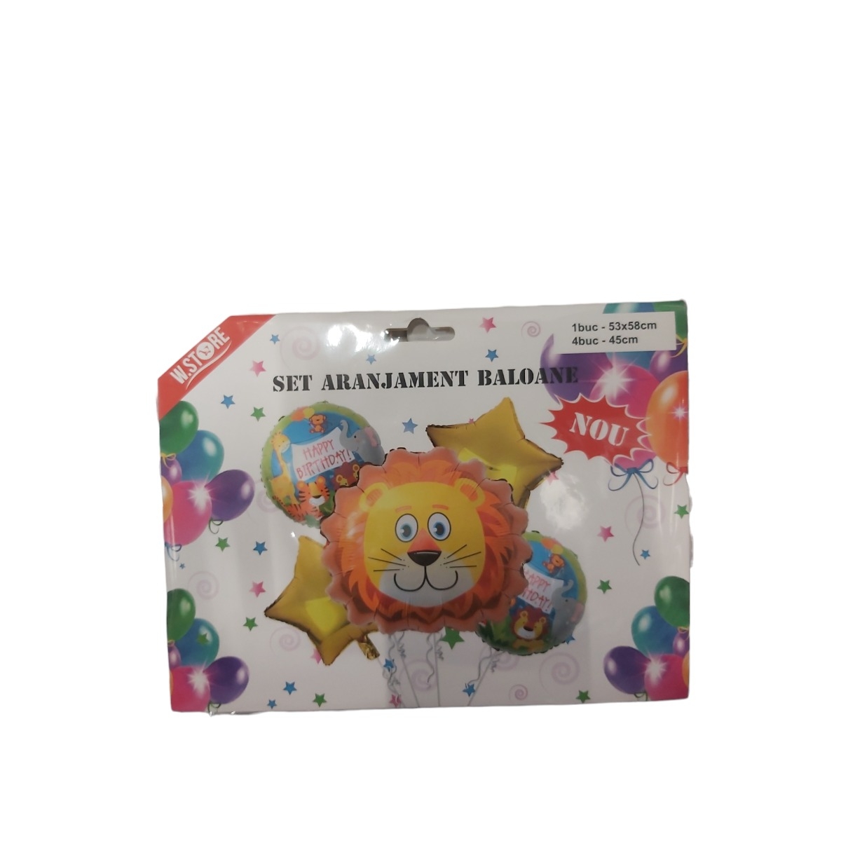 SET BALOANE FOLIE ANIMALE 5BUC 057730/057729/057728