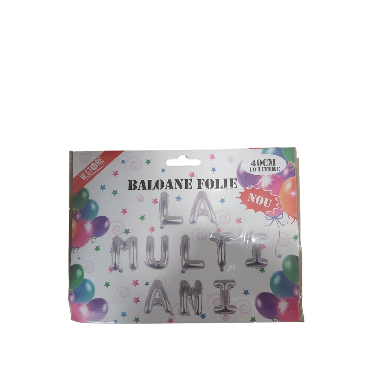 SET BALOANE FOLIE LA MULTI ANI MULTICOLOR/ARGINTIU 045598/047621/045595