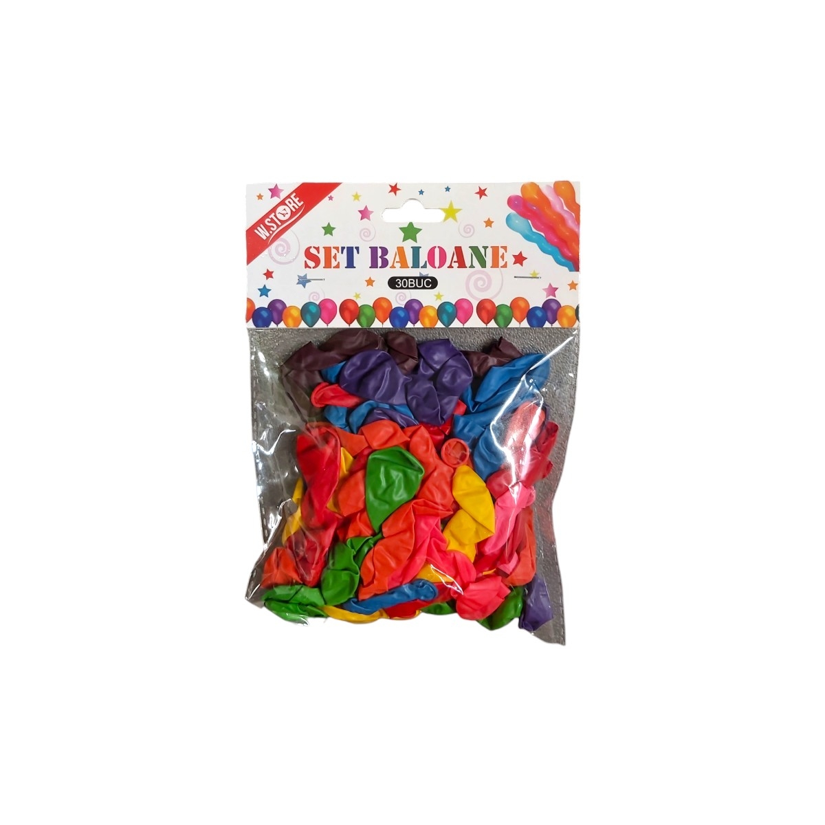 SET BALOANE SPIRALA DIVERSE CULORI 30PCS 037641