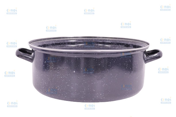 SET CRATITA CU GULER SI BD. INOX+CAPAC NEGRU PIC. 40 CM 73013339P/40