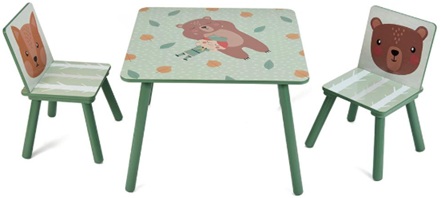 Set 2 scaune +birou Green Forest UGMBS07-GNF