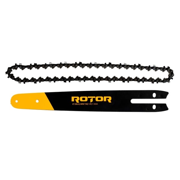 Set lama + lant drujba 8in/20 cm 46T Pas 1/4 1.1 mm ROTOR