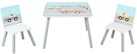 Set 2 scaune +birou Cars, U-Grow