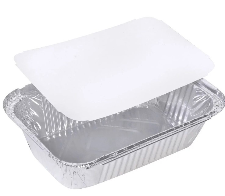 SET TAVA ALUMINIU+ CAPAC  223X113 MM 50 BUC/SET