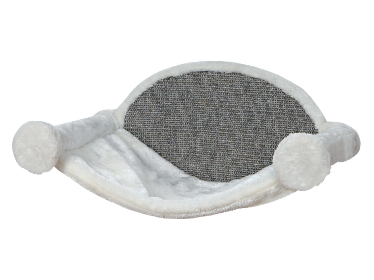 Trixie Sezlong Pentru Montare Pe Perete, 54x28x33 cm, Alb/Gri, 49920