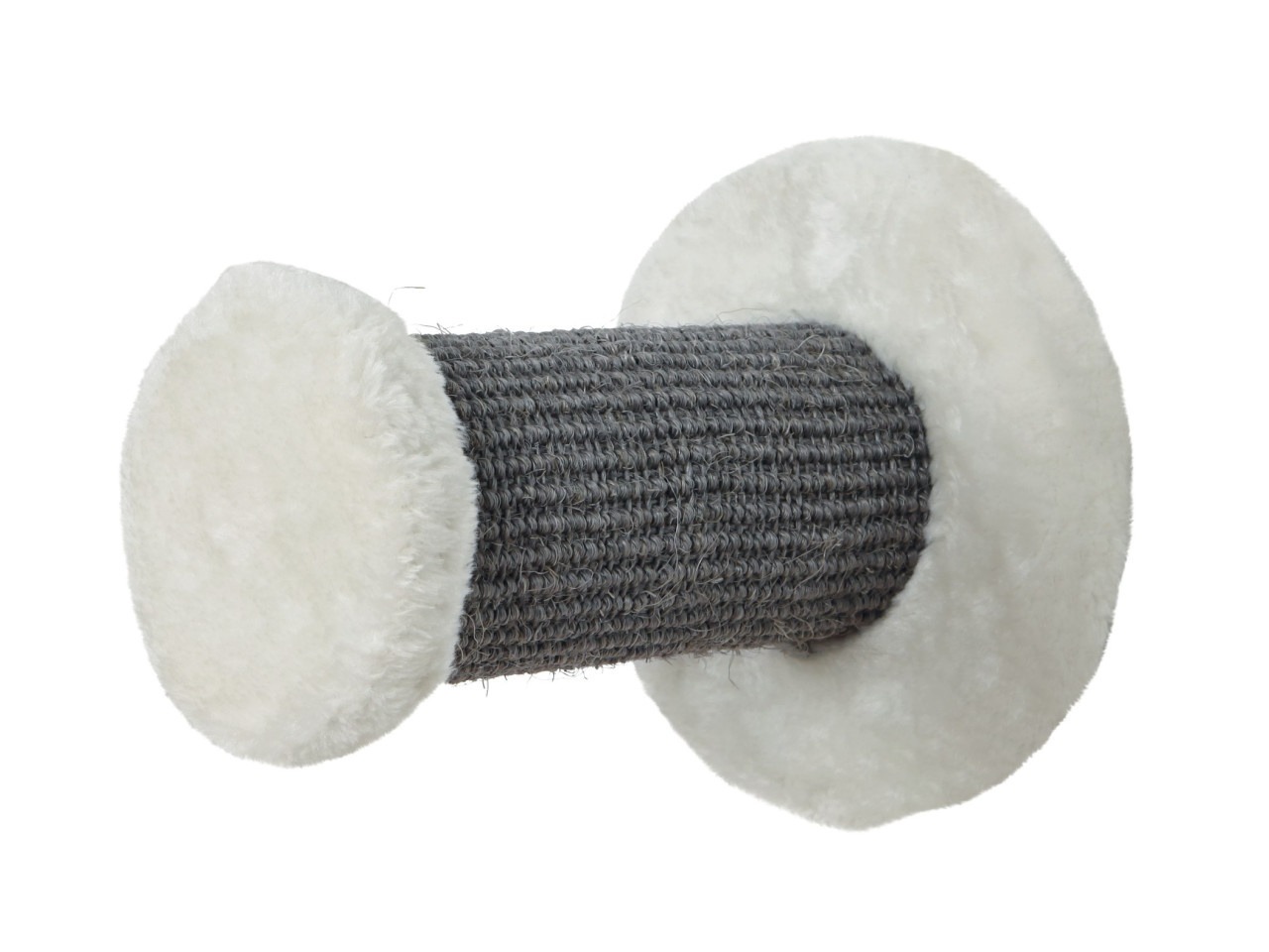 Trixie Sisal fixat pe Perete, 18x22 cm, Alb cu Gri, 49922