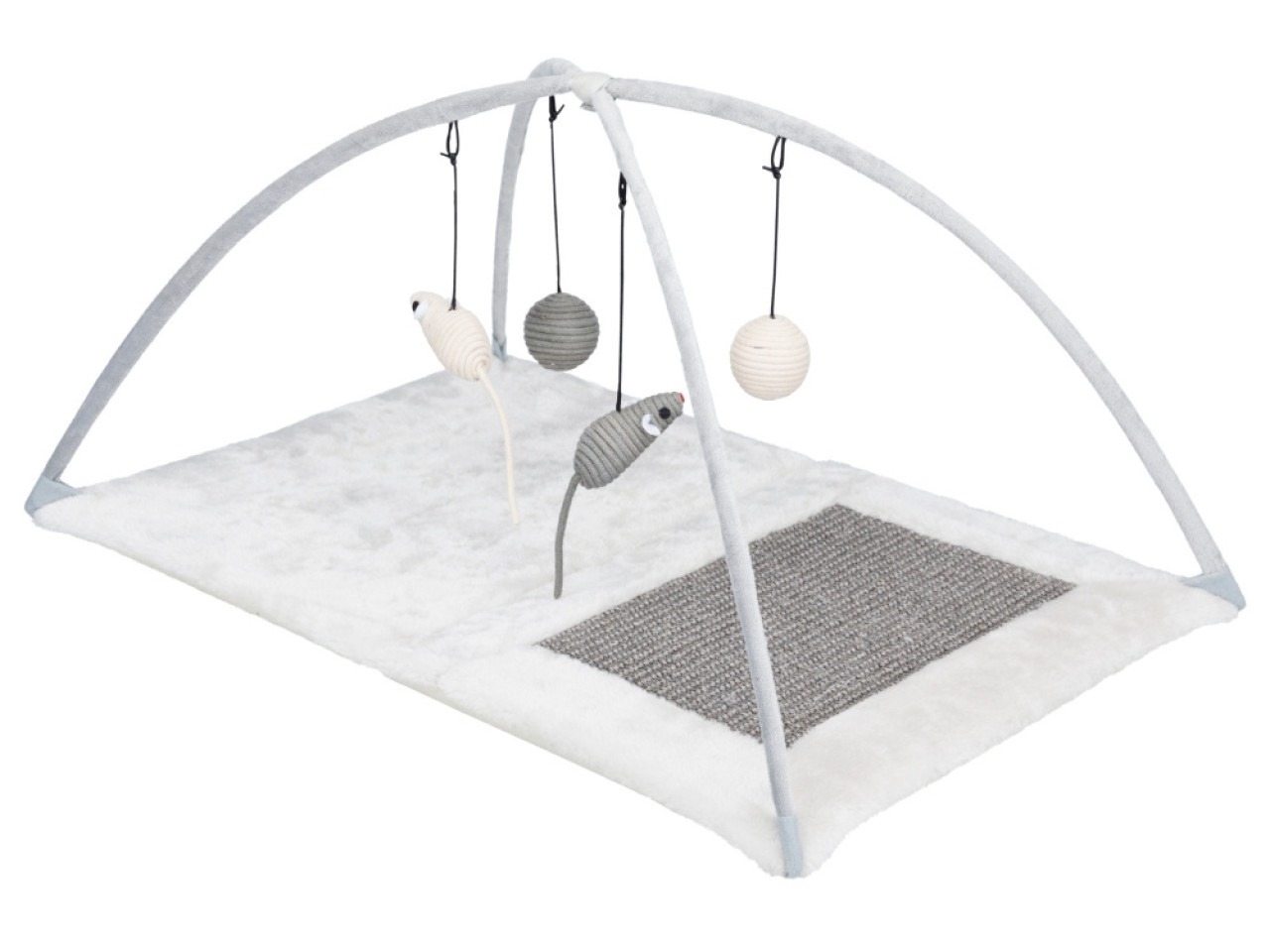 Trixie Covoras De Zgariat, Junior, Cu Sisal, 60x33x42 cm, Gri, 43114