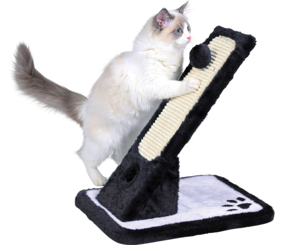 Placa Cu Sisal De Zgariat, Pe Suport, 30x40 cm/ h: 42 cm, Negru/Bej 43115