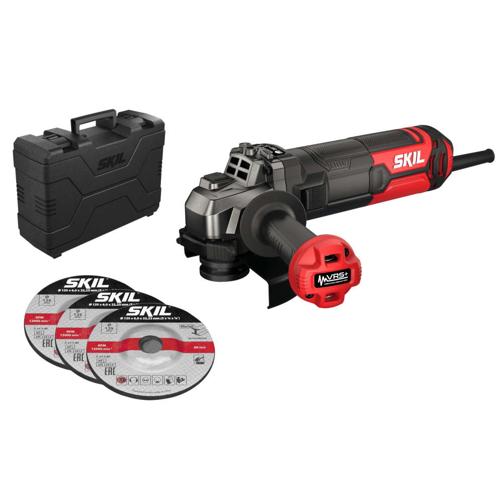 SKIL 9151 GB, Polizor unghiular AG1E9151GB, VRS+, 12000 rpm, 1010W, d. max. disc 125mm, + geanta si accesorii