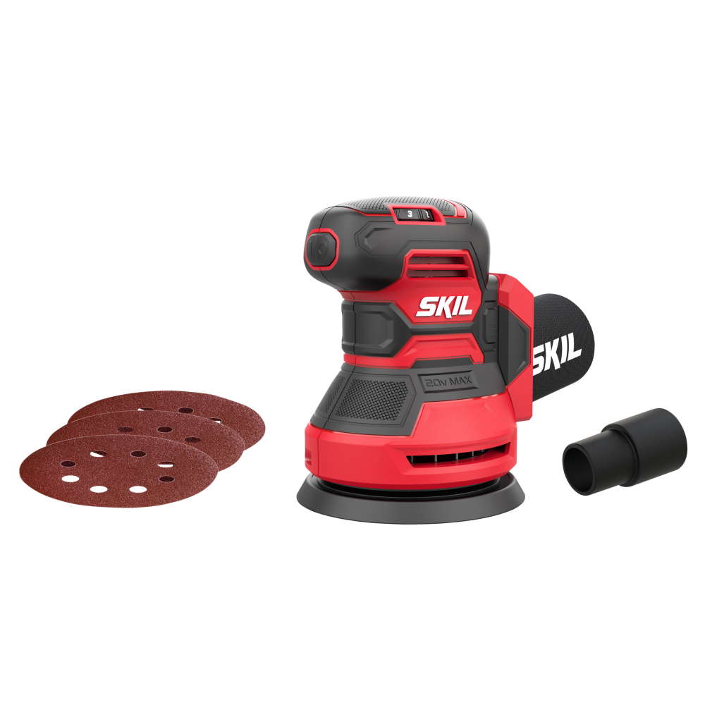 SKIL 3745 CA, Slefuitor cu excentric cu acumulator (doar corpul) SR1E3745CA, 7000-11000 rpm, + accesorii