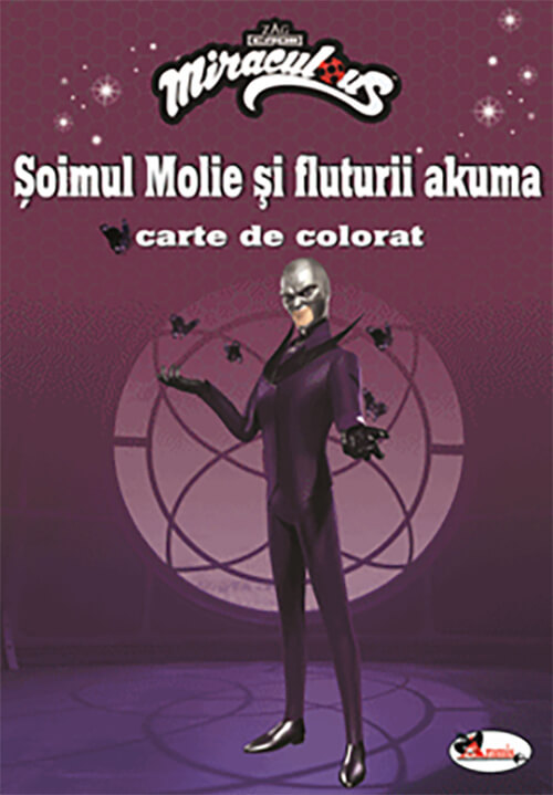 Soimul Molie si fluturii Akuma. Carte de colorat